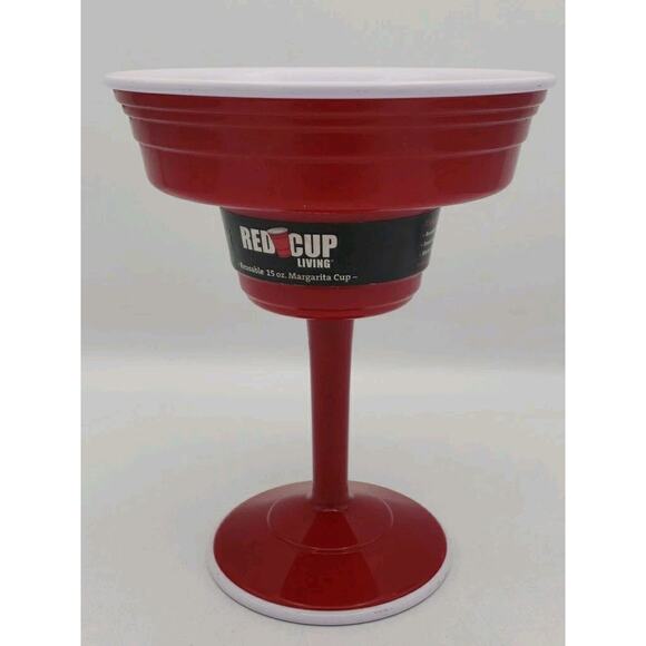 Red Cup Living Plastic 1 Count 15 Oz Margarita - Picture 1 of 10